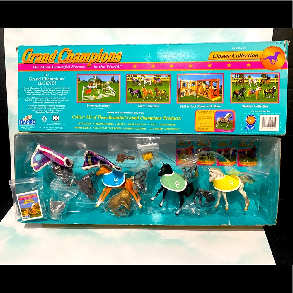 GRAND CHAMPIONS HORSES VTG 90s COLTS & HORSE with Other Accessories